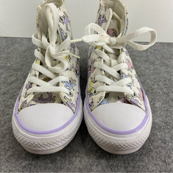 Converse Chuck Taylor All Star High Tops Unicorns Child Size 11 - Picture 9 of 12